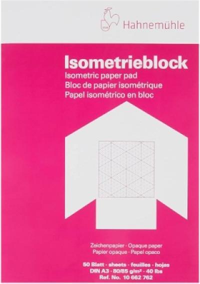 Actual product image Hahnemühle Isometric block A3 50BL rough. (80 g/m², 50 x)