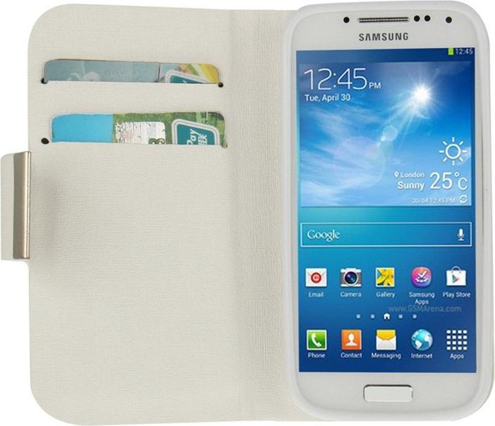 Produktbild König Design Schutzhülle Case (Flip Quer) für Handy Samsung Galaxy s4 i9190 mini Weiss (Samsung Galaxy S4 mini)