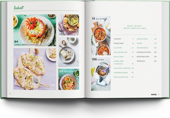 Produktbild mein ZauberTopf mixt! Basis-Kochbuch Vegetarisch (Deutsch, Redaktion mein ZauberTopf, 2023)