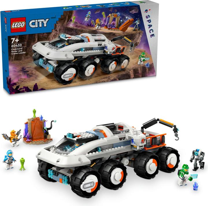 Image du produit LEGO Jouet City Command Rover et chargeur de grue 60432 (60432, LEGO City)