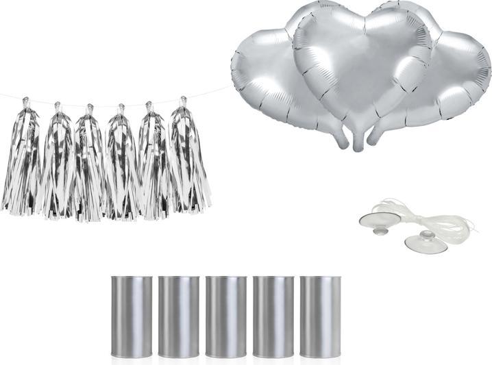 Produktbild Partydeco Auto Dekorations-Set für Hochzeiten DIY