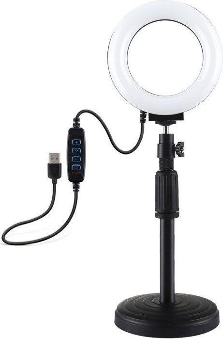 Actual product image Puluz Ring LED lamp with adjustable base PU391 (Ring light)