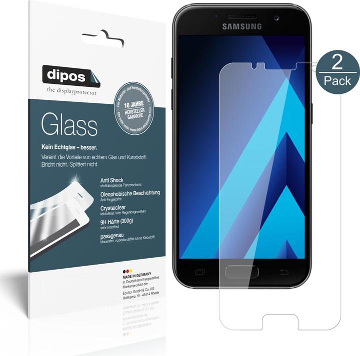 Actual product image Dipos Screen Protector Anti-Shock (1 Piece, Samsung Galaxy A3 (2017))