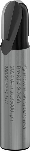 Produktbild Bosch Professional Zubehör Hohlkehlfräser, 8 mm, R1 4 mm, D 8 mm, L 9,2 mm, G 40 mm