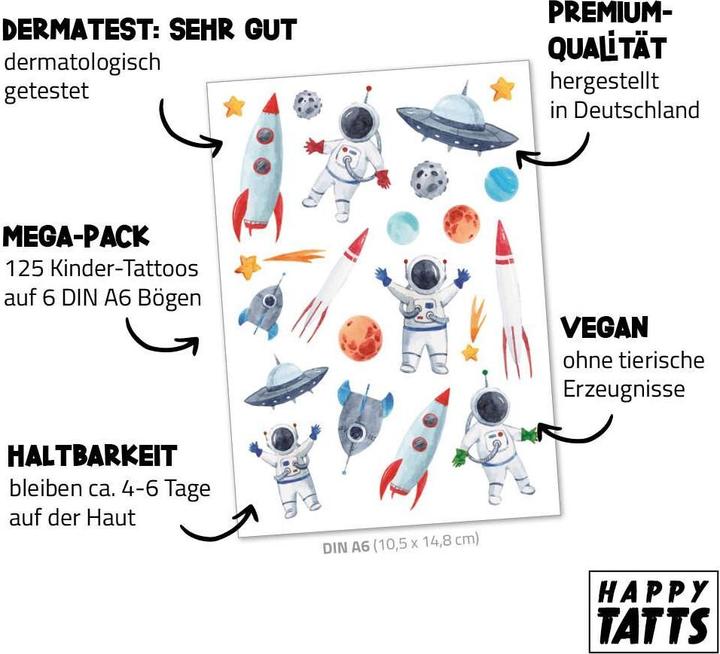 Produktbild Obilo Happy Tatts,Tattoo.Abent.(125 St).TT742
