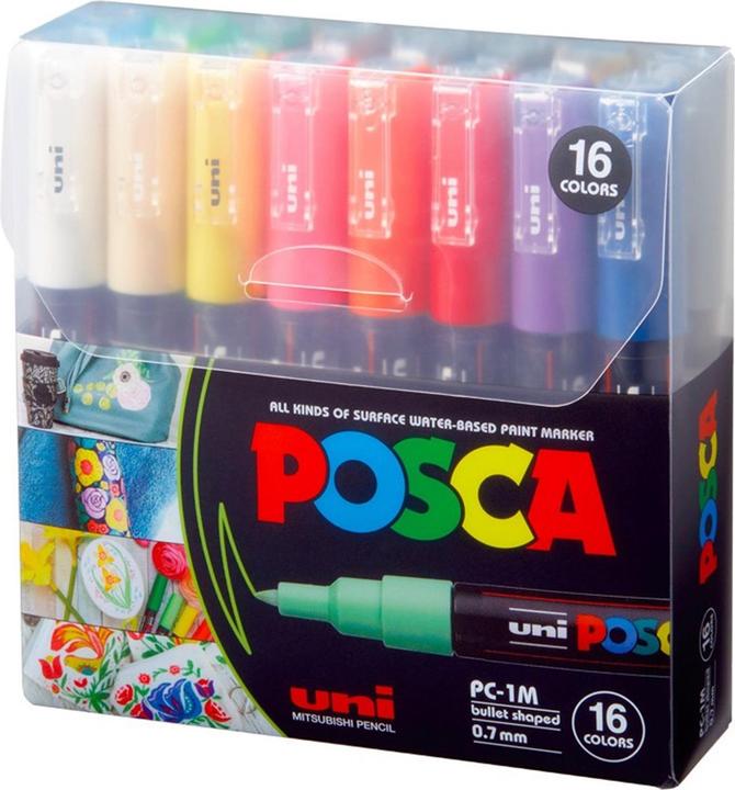 Produktbild Posca Marker PC-1M (Assortiert, 0.70 mm, 16 x)