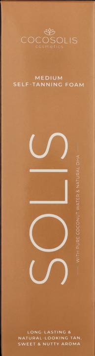 Actual product image Cocosolis Solis Natural Self-Tanning Foam Medium Deep Tan 200ml (Self tanning foam, 200 ml)