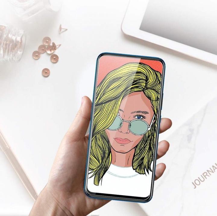Produktbild Screenguard Huawei P Smart Z Panzerglas Schutzfolie Case Friendly Design (1 Stück, Huawei P Smart Z)