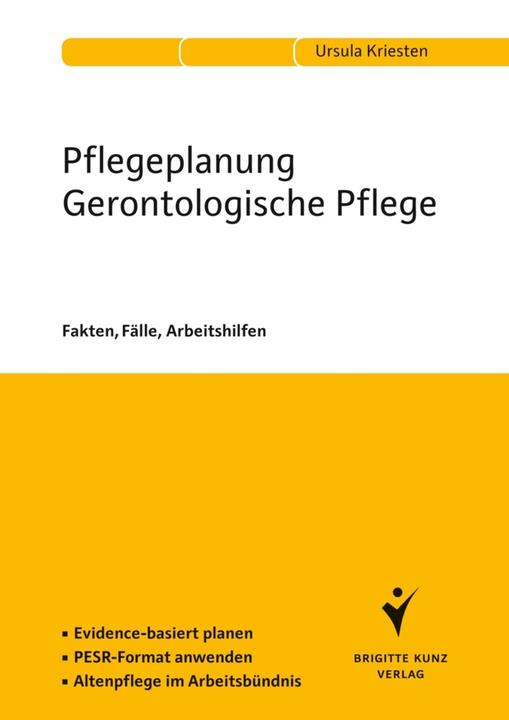 Produktbild Pflegeplanung Gerontologische Pflege (Deutsch, Ursula Kriesten, 1999)