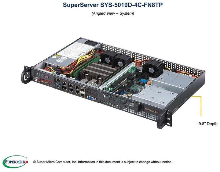 Image du produit Supermicro 5019D-4C-FN8TP