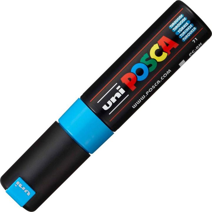 Produktbild Posca Marker PC-8K Keilspitze (Türkis, 8 mm, 1 x)