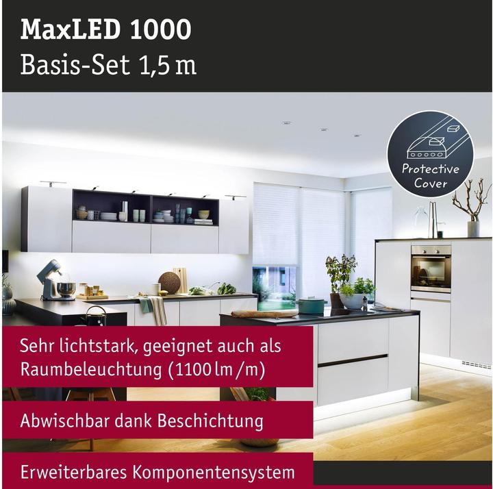 Produktbild Paulmann MaxLED 1000 Stripe Set (Kaltweiss, 150 cm, Indoor)