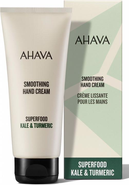 Ahava Superfood Smoothing Hand Cream "Kale & Turmeric" - Glättend und nährende Handcreme (100 ml)