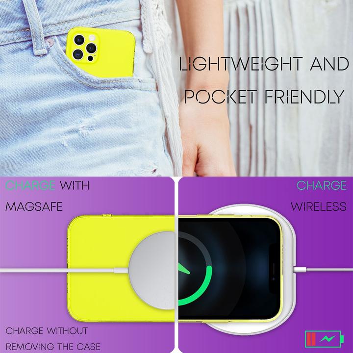 Actual product image Nalia Clear Neon Cell Phone Case (Apple iPhone 12 Pro)