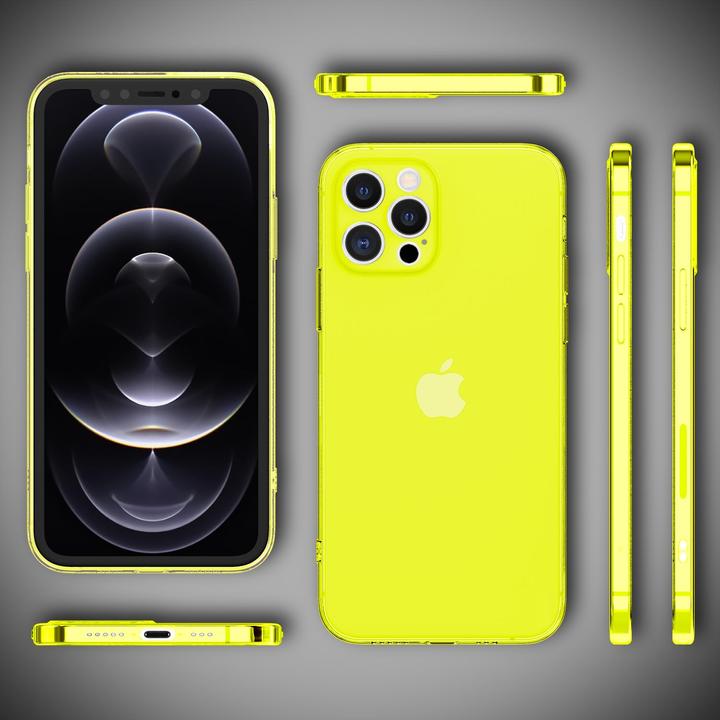 Actual product image Nalia Clear Neon Cell Phone Case (Apple iPhone 12 Pro)