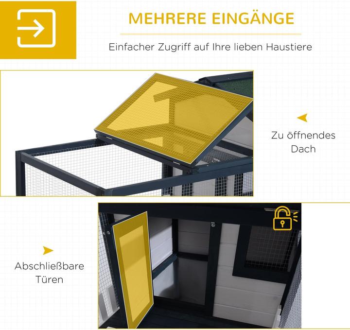 Produktbild PawHut Meerschweinchenstall mit Freigehege