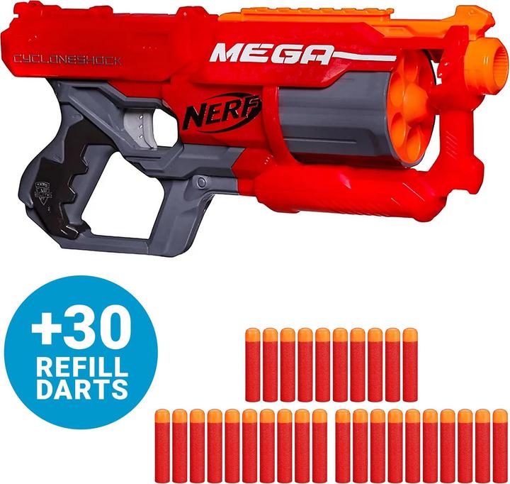 Produktbild Hasbro NERF - MEGA CycloneShock mit zusätzlichen Darts