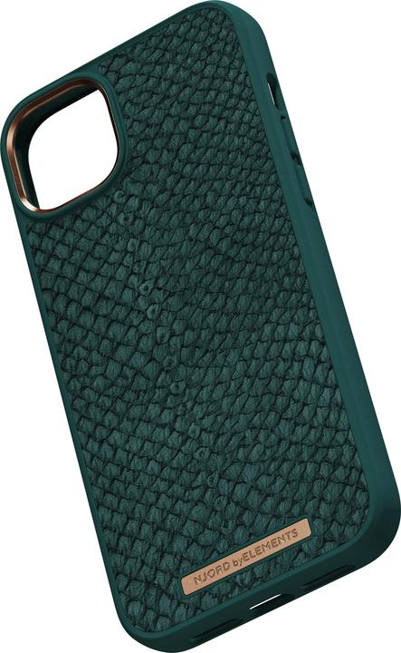 Actual product image Njord Hard Cover Salm.Leather Magsafe Case green (Apple iPhone 14 Plus)