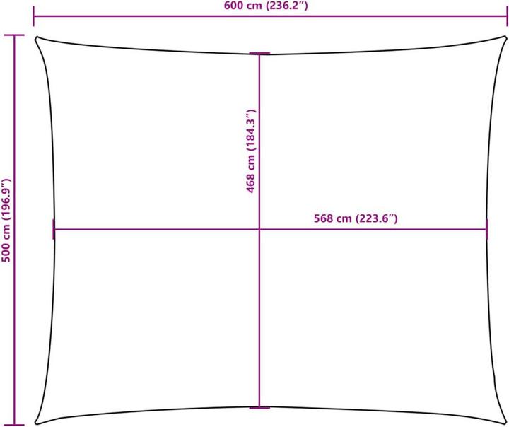 Image du produit VidaXL Voile d'ombrage (500 x 600 cm)