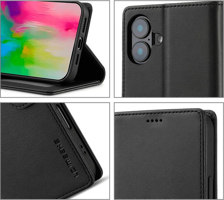 Actual product image Cover-Discount iPhone 16 - LC.IMEEKE leather case cover (Apple iPhone 16)