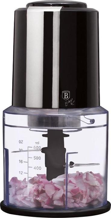 BerlingerHaus Mini Chopper 0,6L Collezione Nero Argento (600 ml, 300 W)