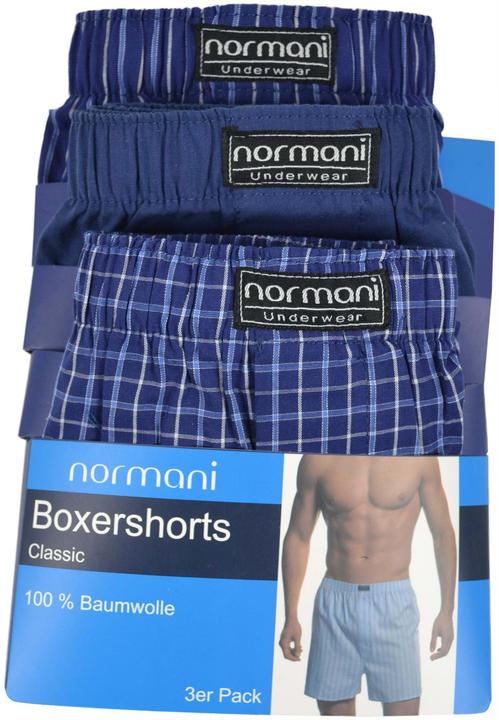 Produktbild Normani 3 Stück Herren Web Boxershorts (S, 3er Pack)