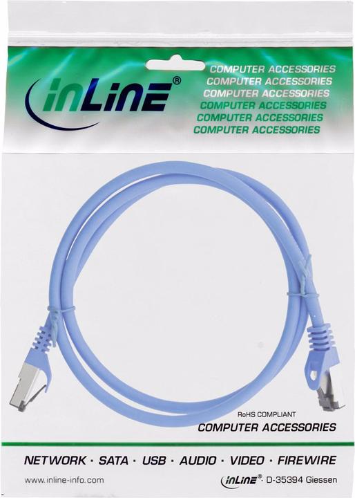 Actual product image InLine Patch cable (S/FTP, CAT8.1, 0.25 m)