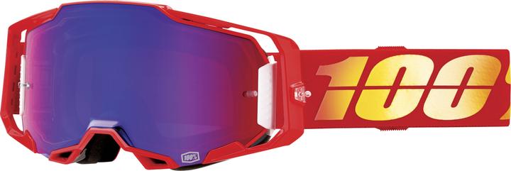 100% ARMEGA Goggle Nuketown - Mirror Red/Blue (Anza 2, Blau)