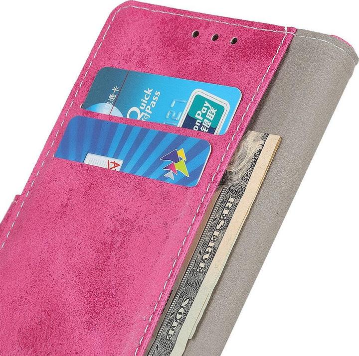 Image du produit Cover-Discount Galaxy A22 4G - Étui vintage en daim rose (Samsung Galaxy A22)