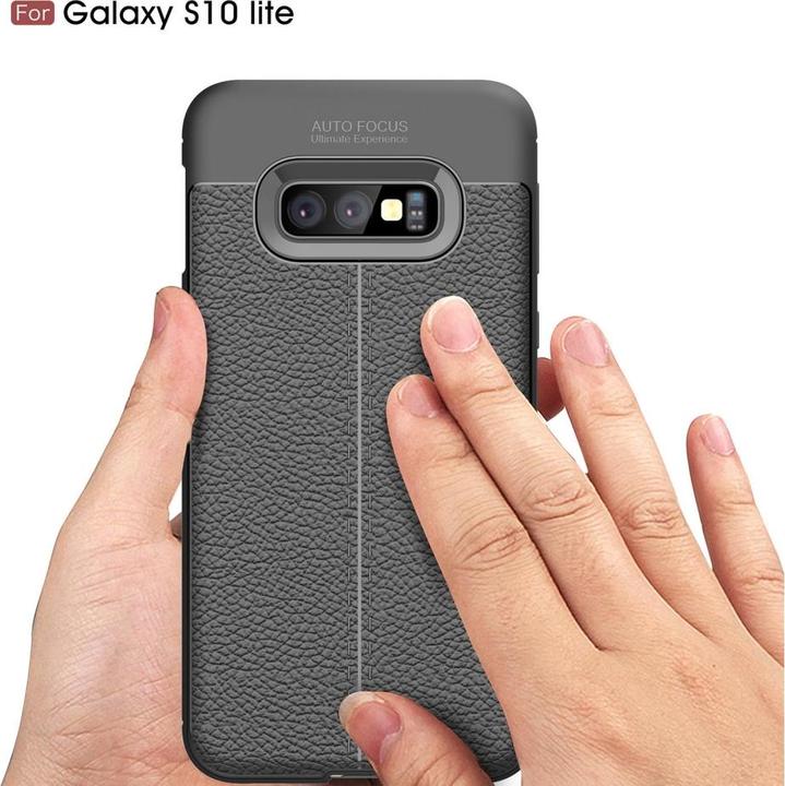 Produktbild Screenguard Samsung Galaxy S10e Hülle Leather Design TPU Cover (Samsung Galaxy S10e)