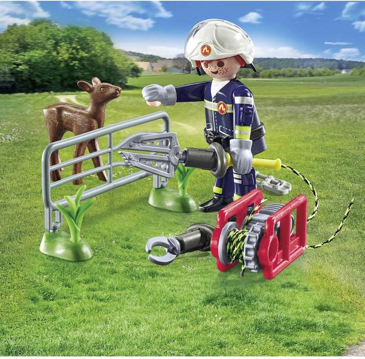 Image du produit Playmobil Sauvetage d'animaux par les pompiers (71467, Playmobil Action Heroes)