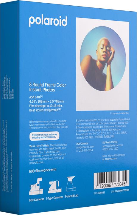 Image du produit Polaroid Couleur Cadre rond (Polaroid 600)
