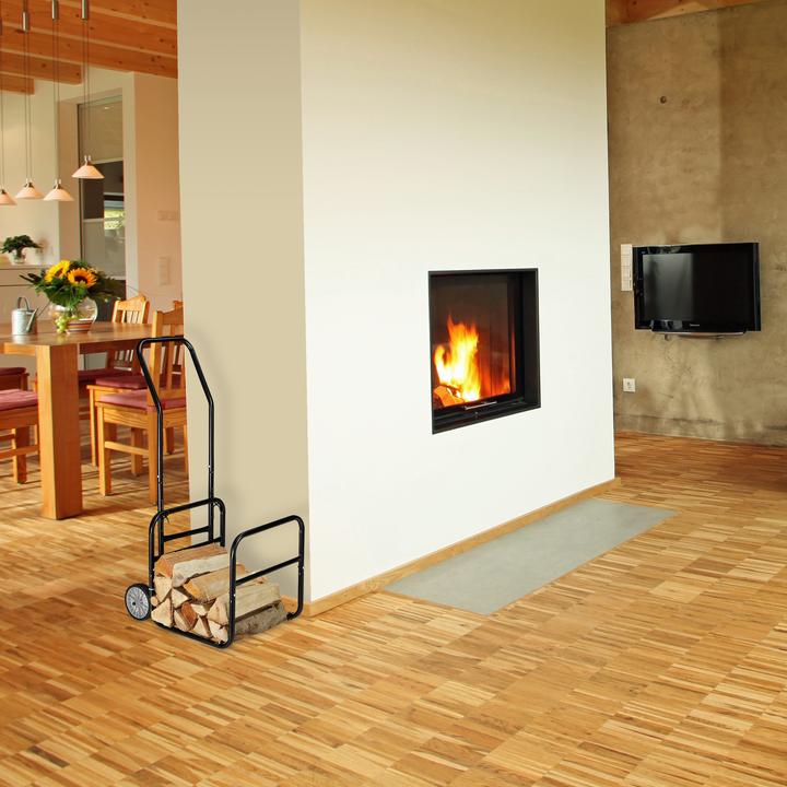 Produktbild Relaxdays Kaminholzwagen 2in1 (43.5 x 59.5 x 112 cm)
