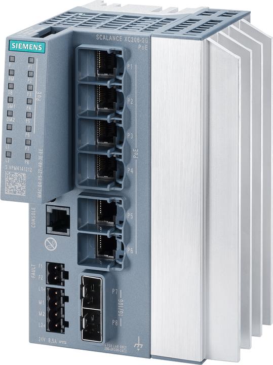 Actual product image Siemens SIEM 6GK5206-2RS00-2AC2 SCALANCE XC206-2 (6 Ports)