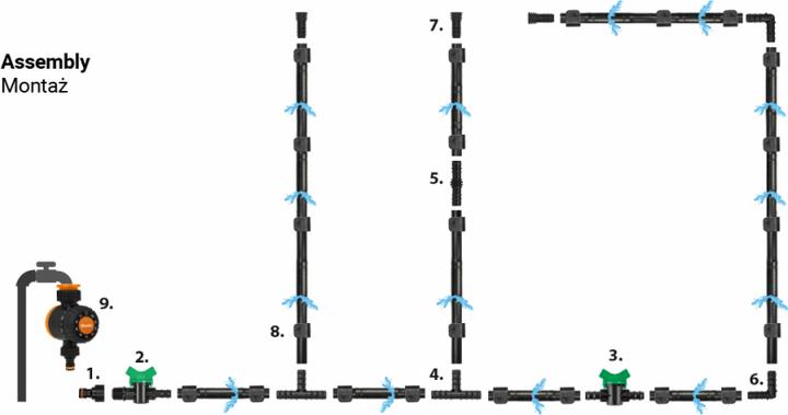 Produktbild GCS Wassertropfschlauch-Set 100 Meter (100 m)