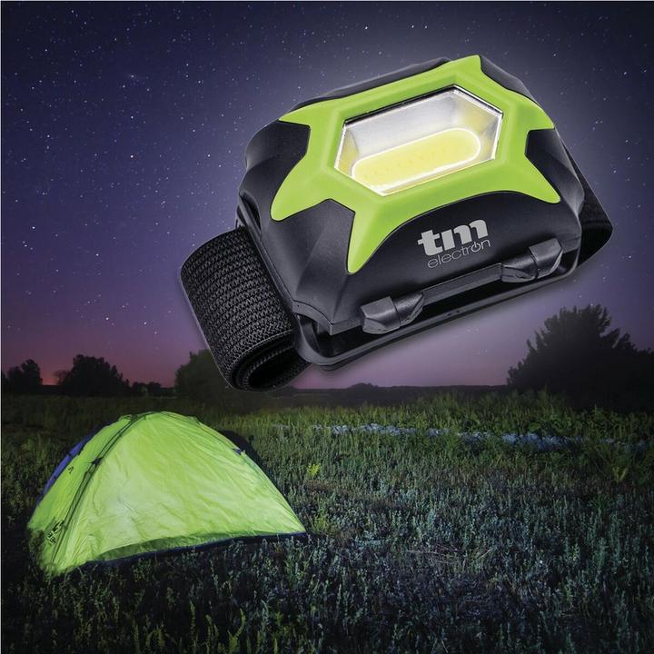 Produktbild TM Electron LED-Kopf-Taschenlampe grün 3W (135 lm)