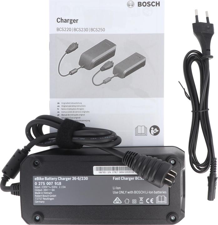 Actual product image Bosch eBike Ladegerät BCS250 (E-bike charger)
