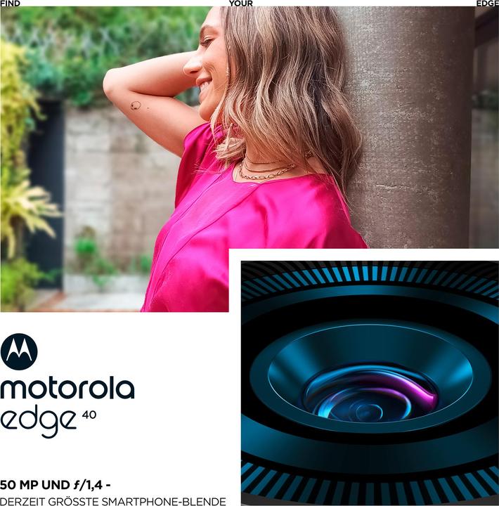 Immagine prodotto Motorola Bordo 40 (256 GB, Viva Magenta, 6.55", Doppia SIM, 50 Mpx, 5G)