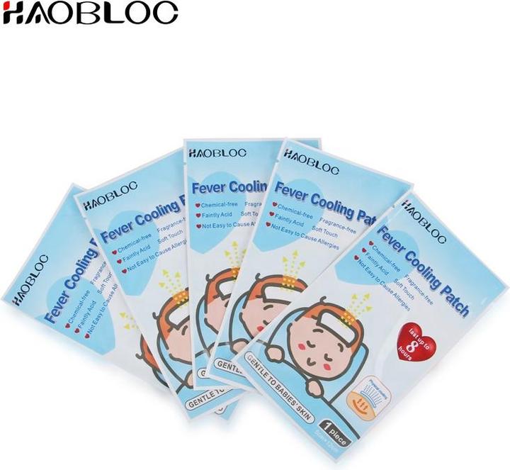 Actual product image PhoneLook Cooling-Patch froid (6pcs) pour faire baisser la fièvre avec gel rafraîchissant actif (6 x)