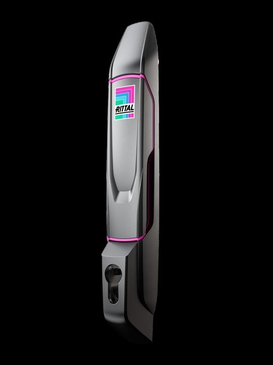 Produktbild Rittal 8618251 für Profilhalbzylinder RAL 9005 Komfortgriff