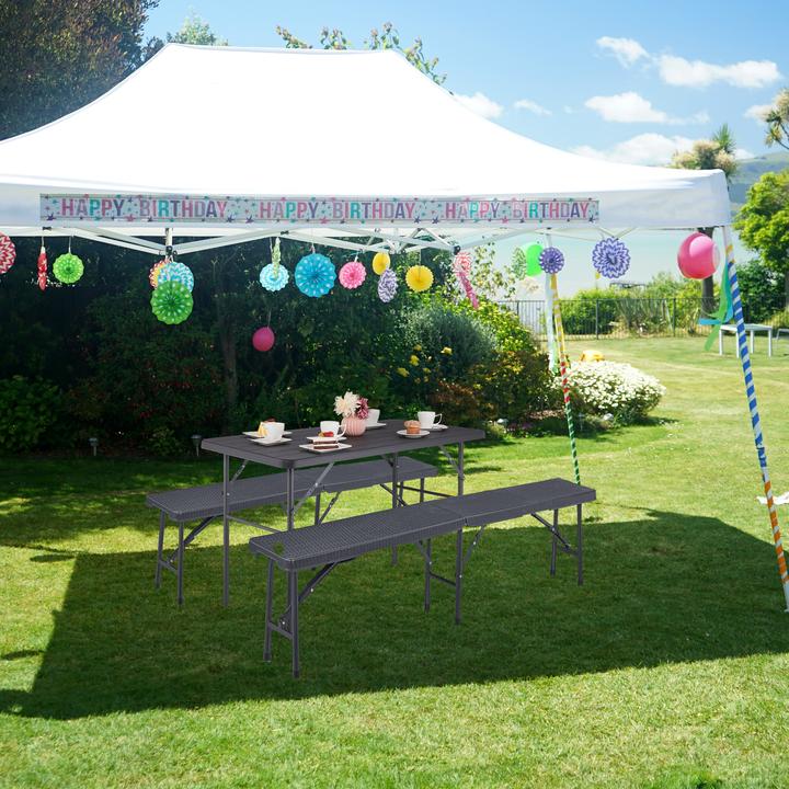 Actual product image Relaxdays Gartentisch (118 cm)