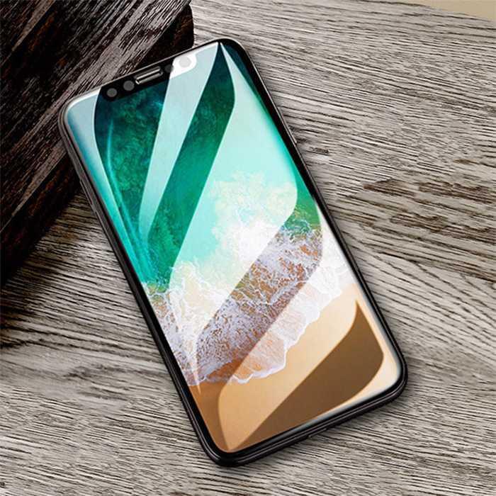Actual product image Devia Van Entire View Anti-glare Tempered Glass iPhone XR (6.1) black (10pcs) (10 Piece, Apple iPhone XR)