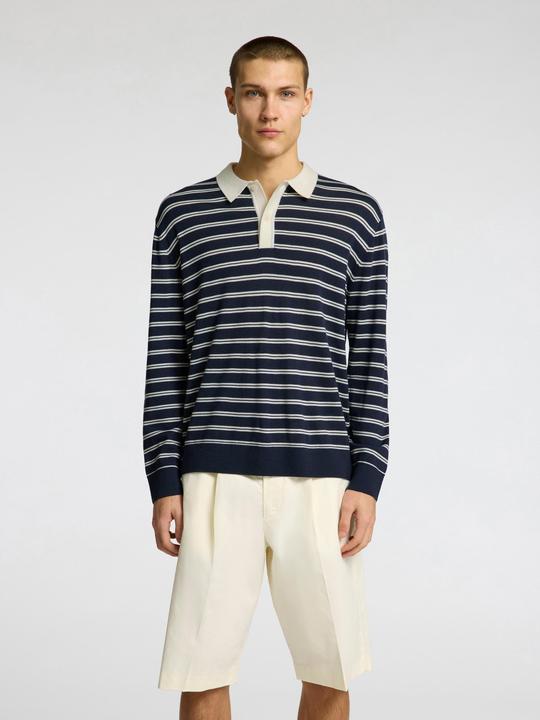 Image du produit Selected Homme 100% Merinowoll Langarm-Poloshirt (XL)