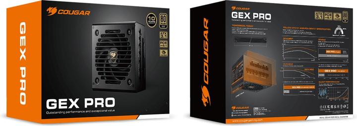 Image du produit Cougar Netzteil GEX PRO 750W ATX3.1 / 80 Plus Gold / Modular (650 W)