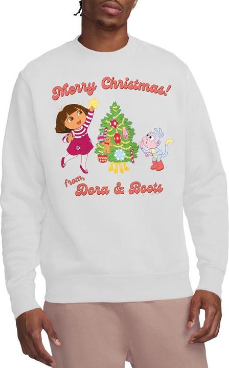 Immagine prodotto Dora The Explorer Happy Holidays Felpa Dora e Boots Adulto Unisex (XXL)