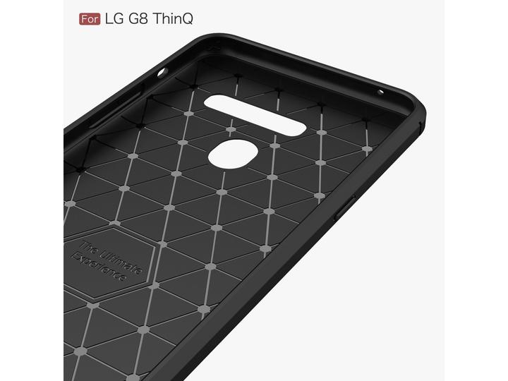 Produktbild Screenguard LG G8 ThinQ Hülle Carbon Brushed Soft TPU (LG G8 ThinQ)