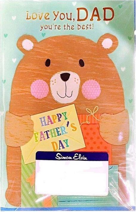 Produktbild Simon Elvin Grusskarte Love You Dad Vatertag 6erPack Karton (6 Stk.)