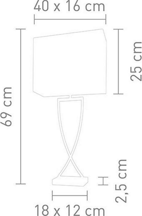Actual product image Villeroy & Boch Table lamp Toulouse 69 1x E27 Gold (E27)