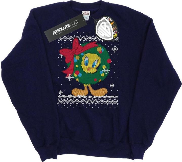 Looney Tunes Tweety Pie Christmas Fair Isle Sweatshirt (XL)