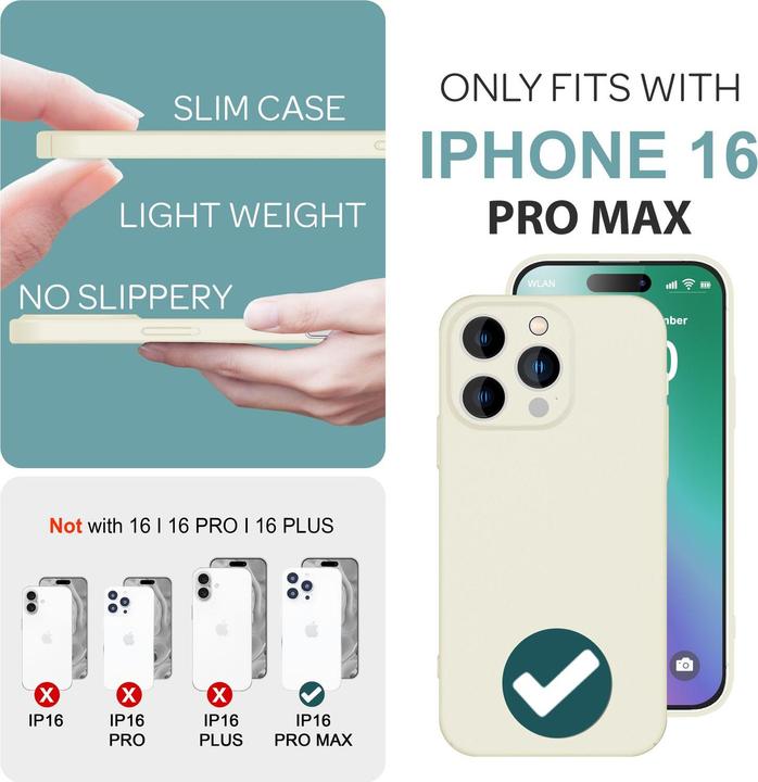 Produktbild Nalia Extra Dünne Handyhülle 0,5mm (Apple iPhone 16 Pro Max)